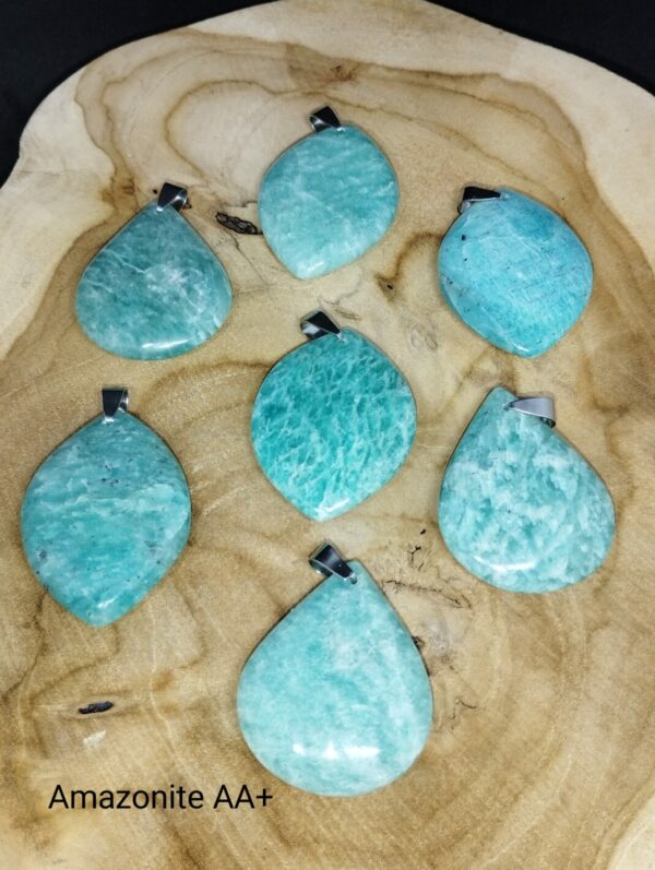 Amazonite en pendentif AA+