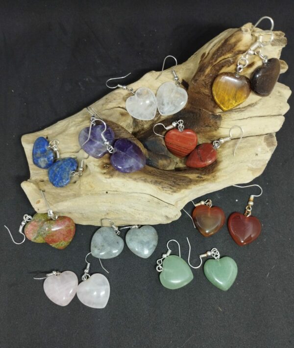 Boucles d'oreilles en forme de coeur