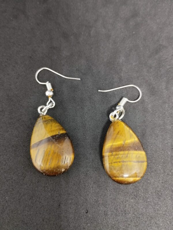 Boucles d'oreilles en Oeil de tigre