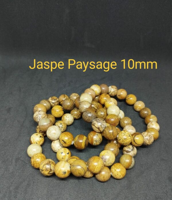 Bracelet Jaspe paysage 10 mm
