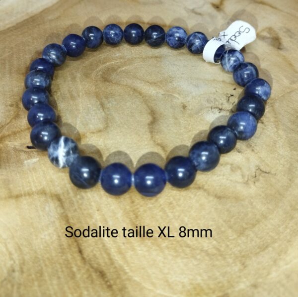 Bracelet Sodalite AA  8mm Taille XL