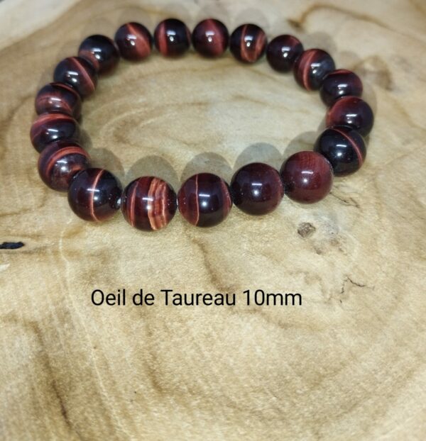 Bracelet Oeil de taureau 10 mm