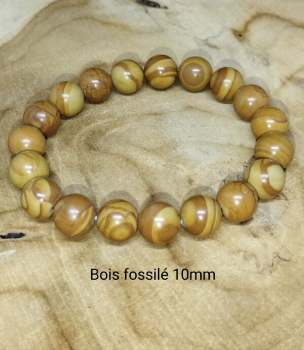 Bracelet Bois fossilé 10 mm