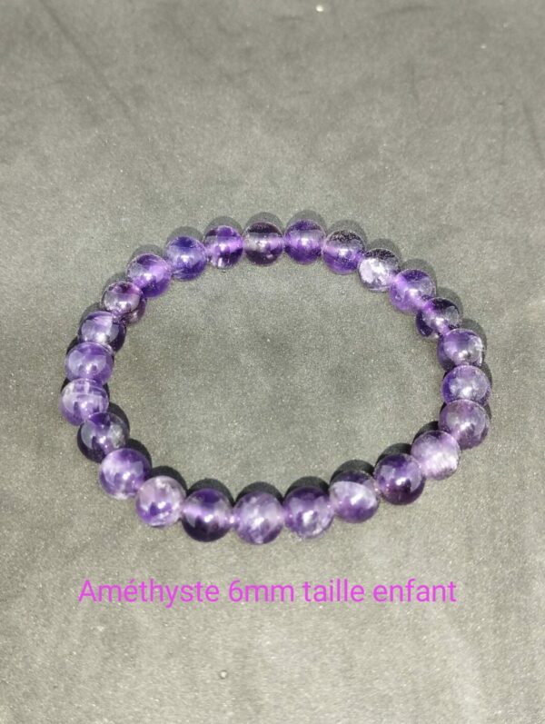 Bracelet enfant Améthyste 6mm