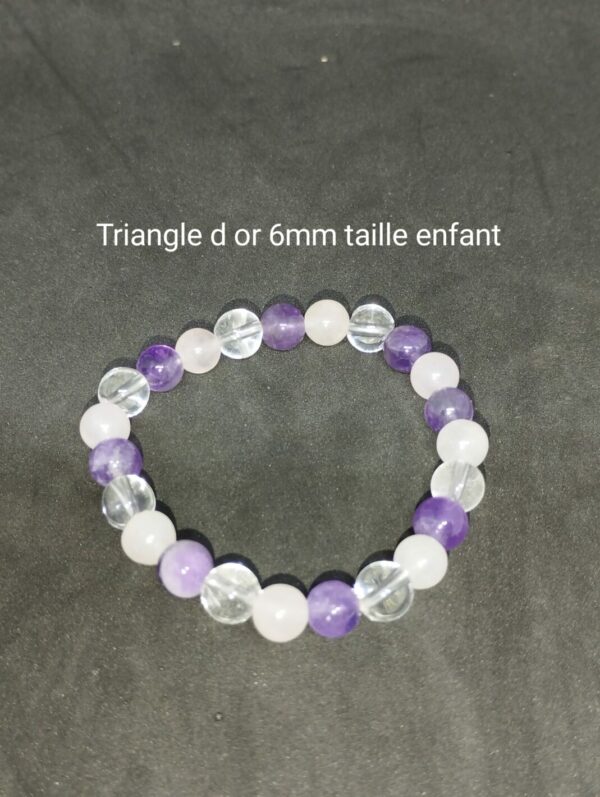 Bracelet triangle d'or enfant 6mm