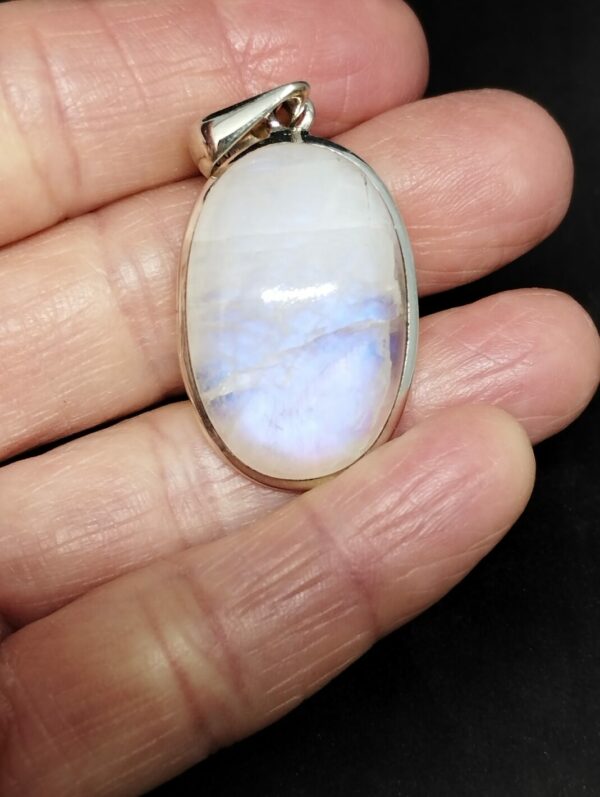 Labradorite Blanche en pendentif