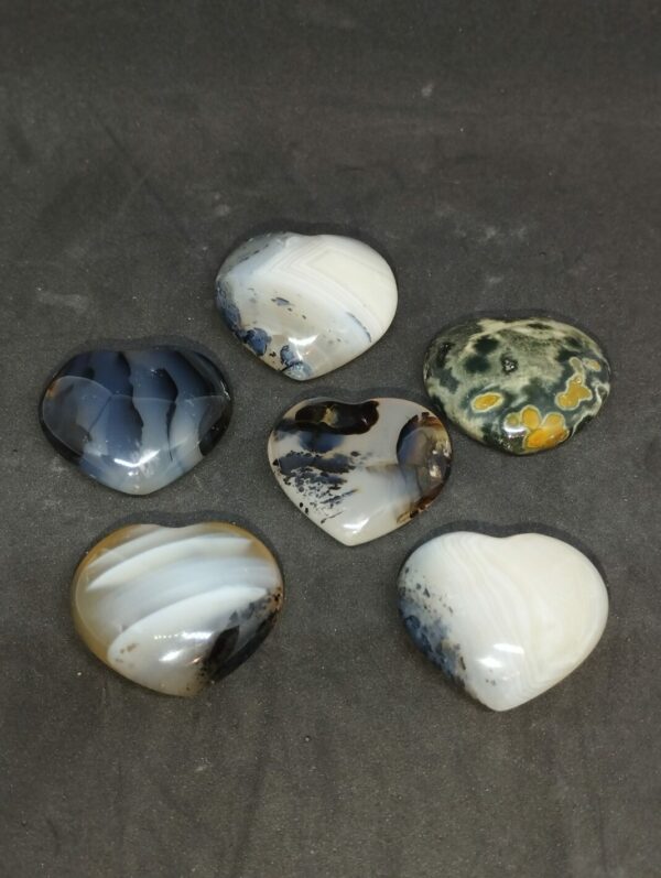 Agate en forme de coeur