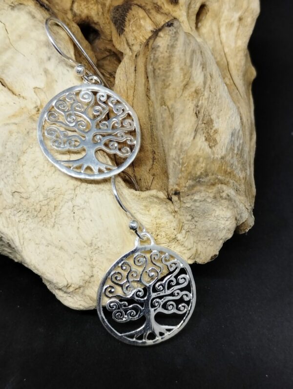 Boucle d'oreilles en arbre de vie
