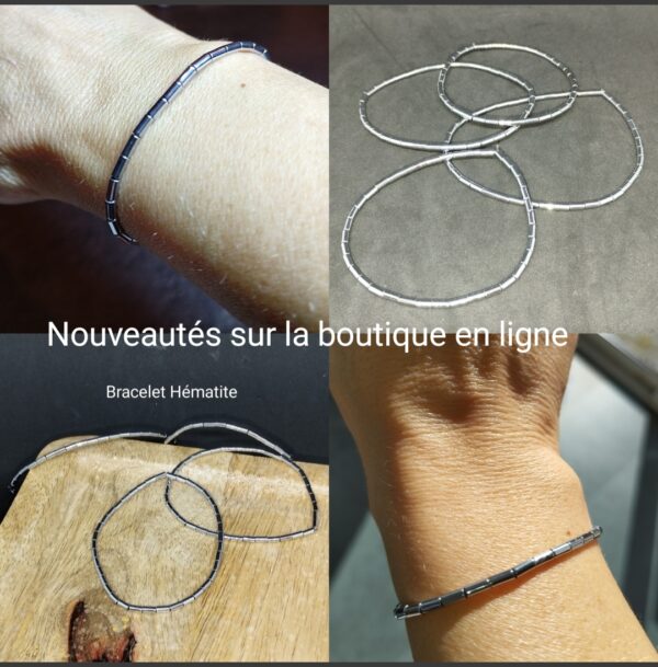 Bracelet hématite femme