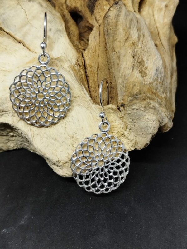 Boucle d'oreilles en fleur de vie