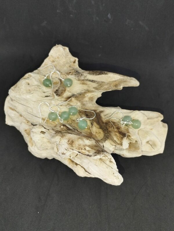 Boucles d'oreilles en Aventurine verte
