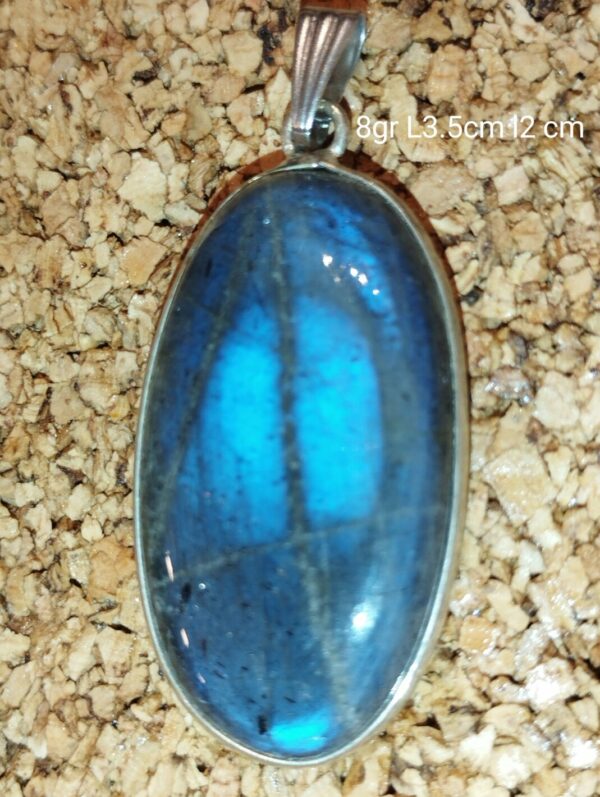 Labradorite pendentif serti argent