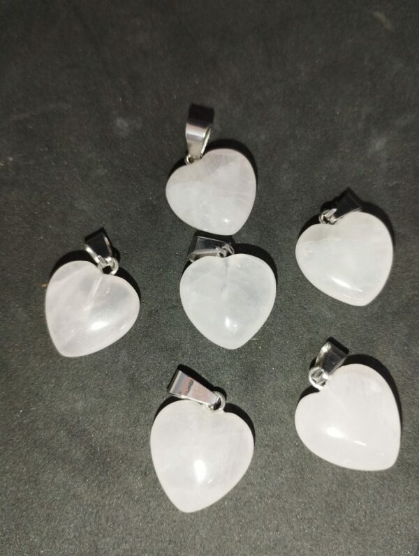 Quartz rose pendentif