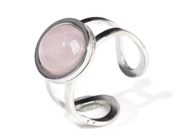 Bague en Quartz rose