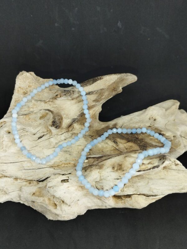 Bracelet Aigue-Marine facetté