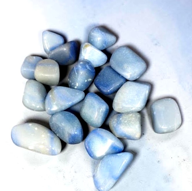 Aventurine bleue pierre roulée