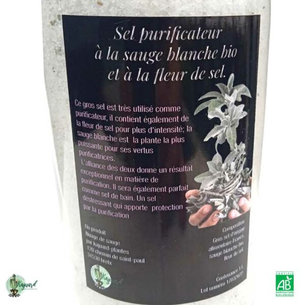 Sel purificateur à la sauge blanche et à la fleur de sel – Image 2